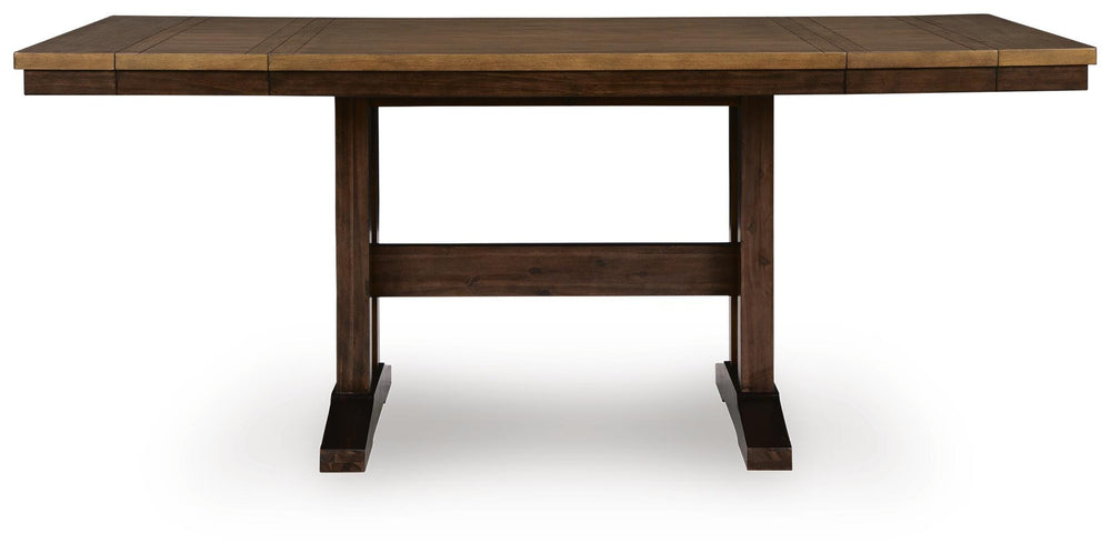 Rylandeen Counter Height Dining Extension Table - Dark Brown (2)