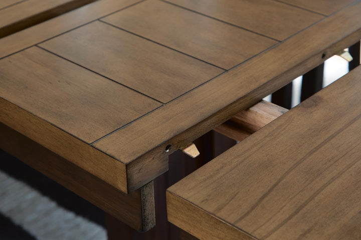 Rylandeen Counter Height Dining Extension Table - Dark Brown (5)