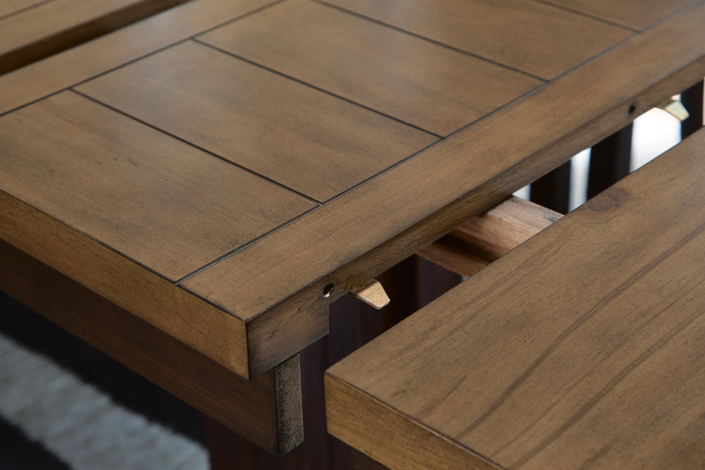 Rylandeen Counter Height Dining Extension Table - Dark Brown (5)