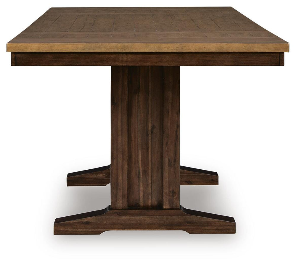 Rylandeen Counter Height Dining Extension Table - Dark Brown (3)