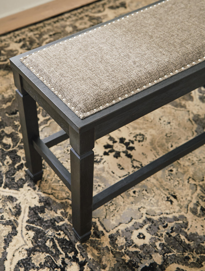 Tyler Creek Counter Height Dining Bench - Black (3)
