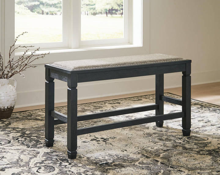 Tyler Creek Counter Height Dining Bench - Black (5)