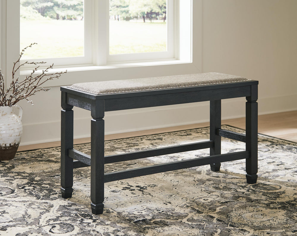 Tyler Creek Counter Height Dining Bench - Black (5)