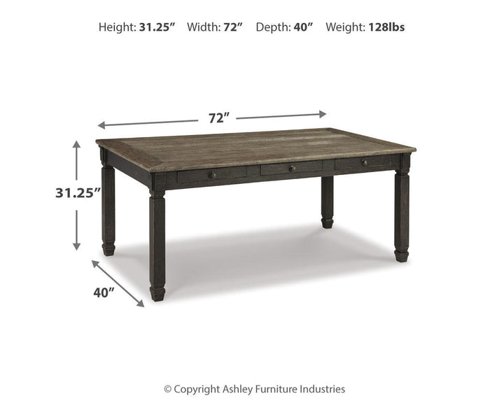 Tyler Creek Dining Table - Dark Gray (3)