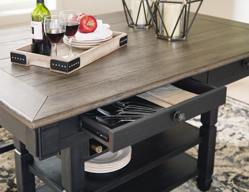 Tyler Creek Counter Height Dining Table - Dark Gray (3)