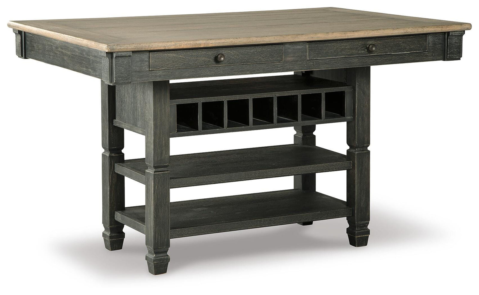 Tyler Creek Counter Height Dining Table - Dark Gray (1)