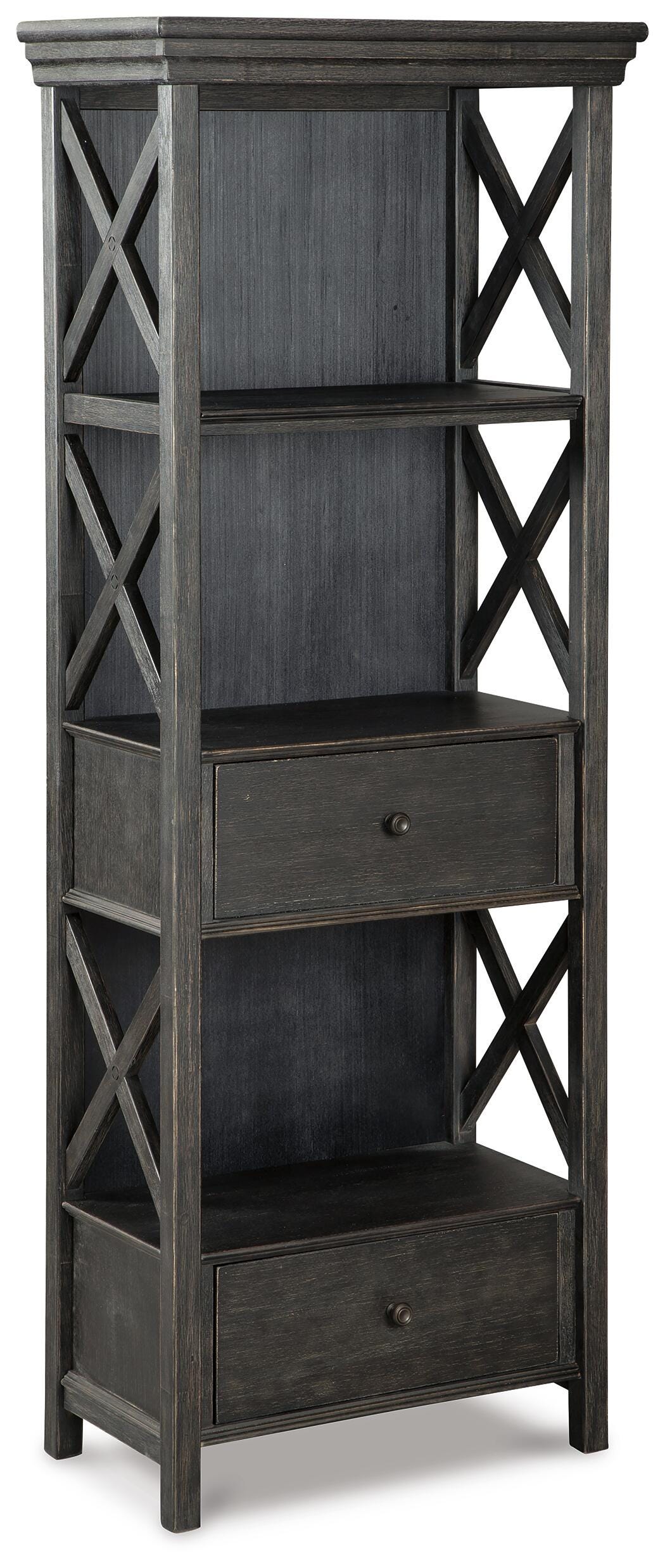 Tyler Creek Display Cabinet - Dark Gray (1)