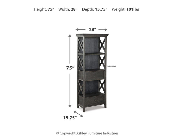 Tyler Creek Display Cabinet - Dark Gray (4)