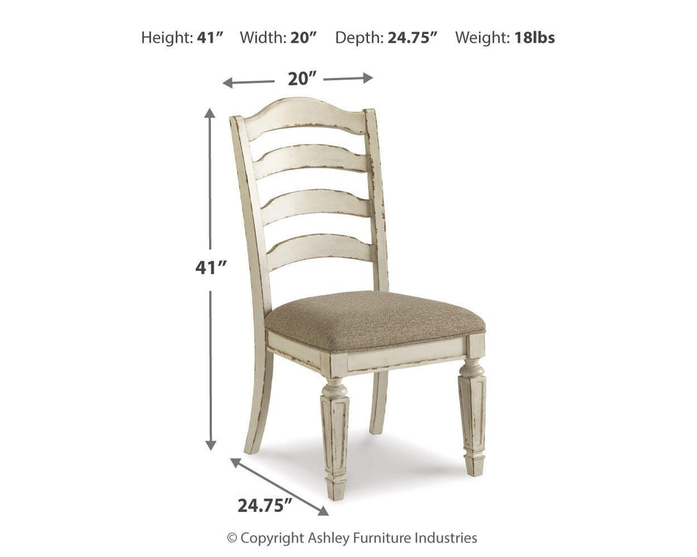 Realyn Dining Chair - Chipped White (6)