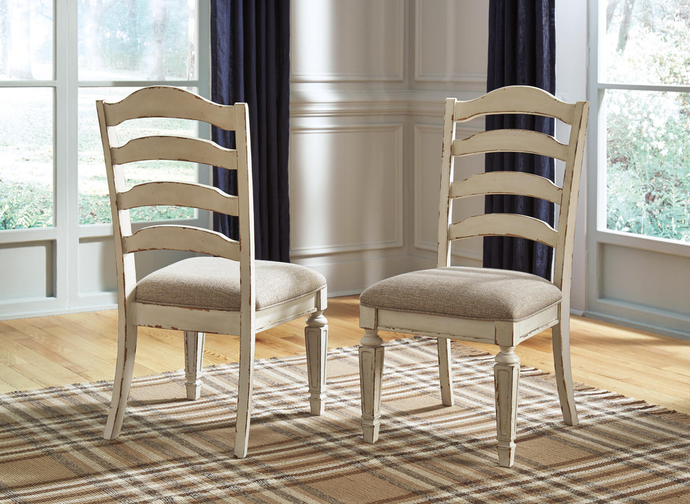 Realyn Dining Chair - Chipped White (2)