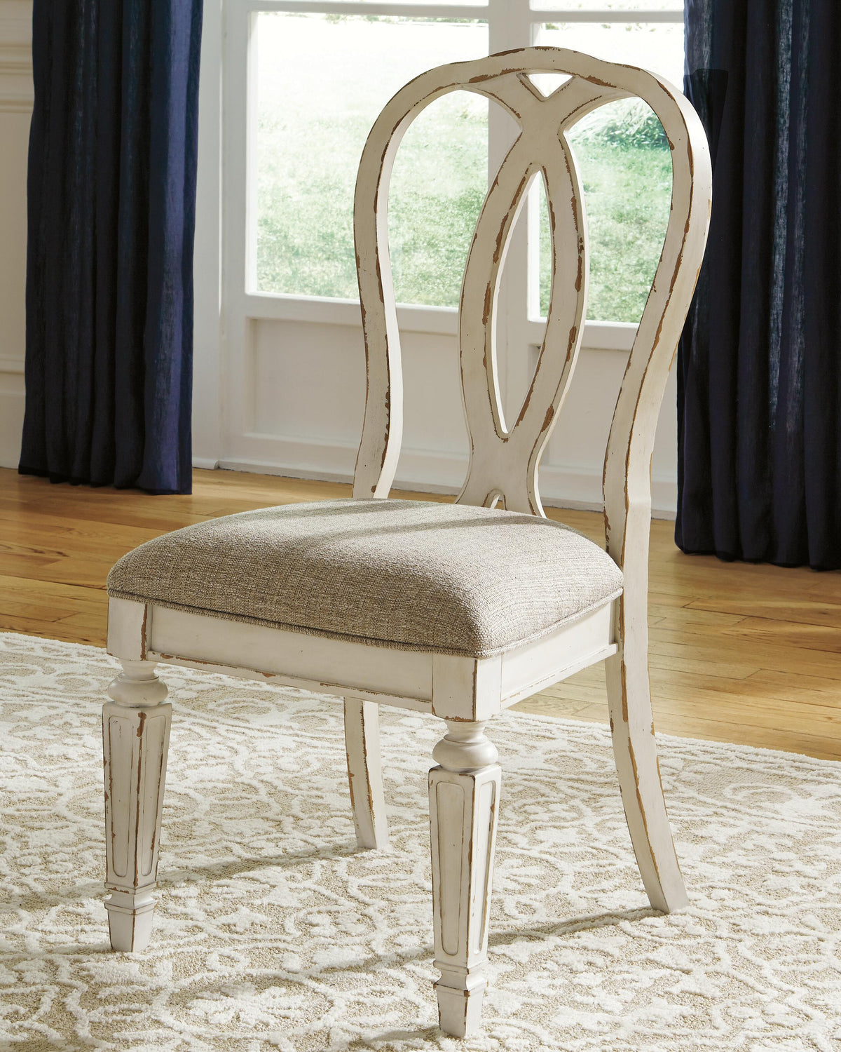Realyn Dining Chair - Chipped White (2)