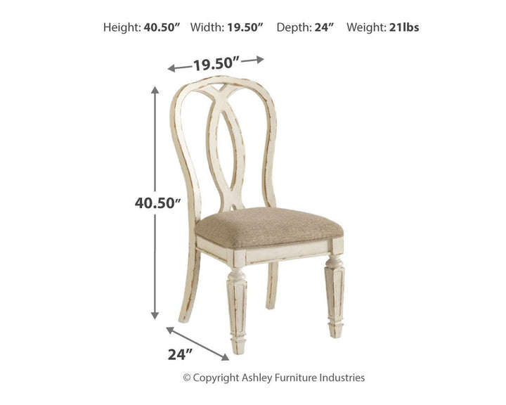 Realyn Dining Chair - Chipped White (7)
