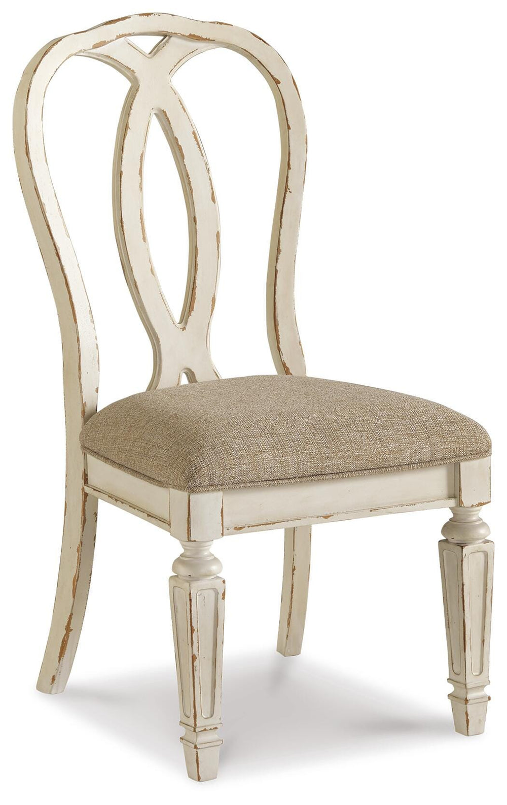 Realyn Dining Chair - Chipped White (1)