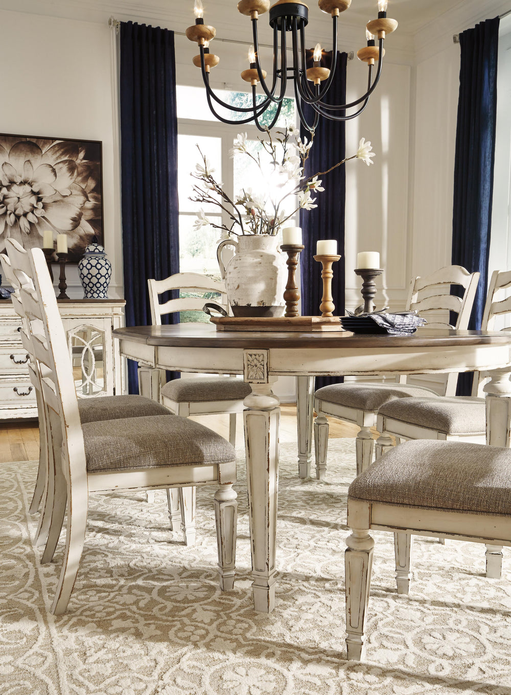 Realyn Dining Chair - Chipped White (10)