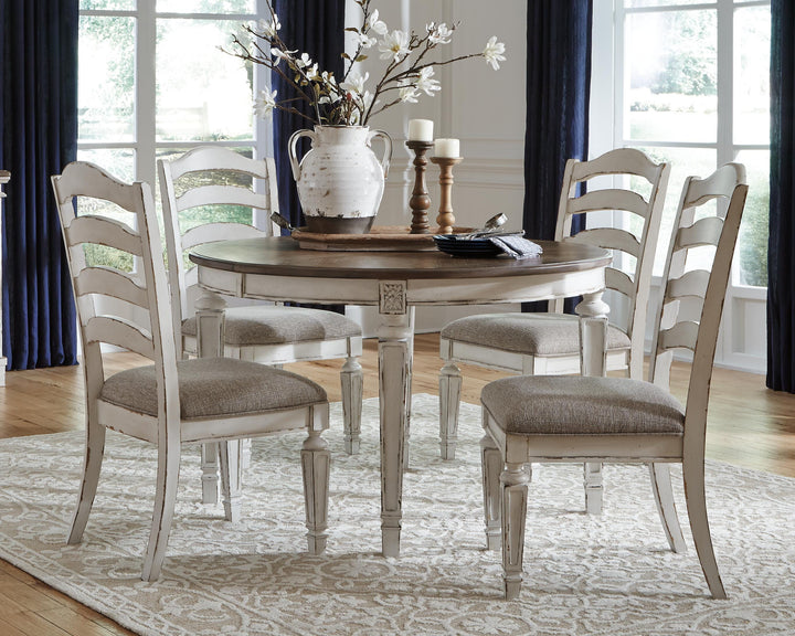Realyn Dining Chair - Chipped White (9)
