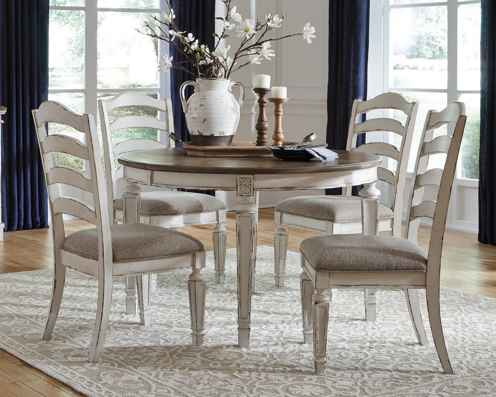 Realyn Dining Chair - Chipped White (9)