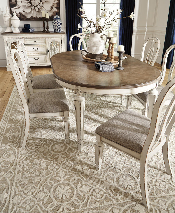 Realyn Dining Chair - Chipped White (8)
