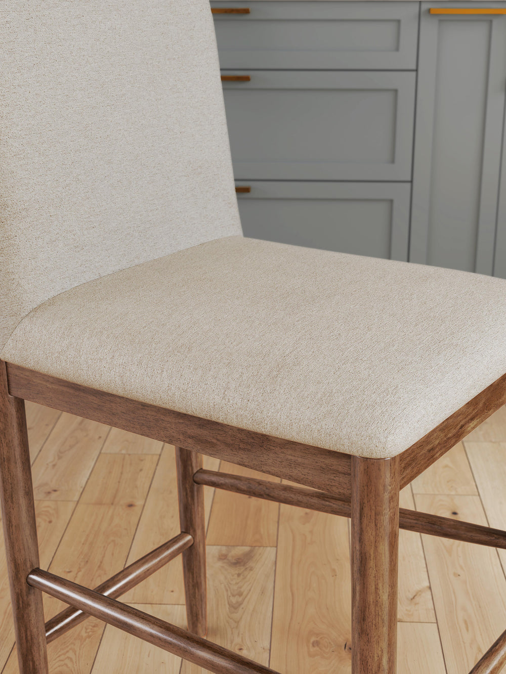 Isanti Counter Height Barstool - Light Brown (6)