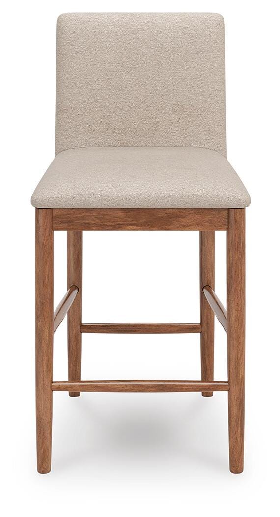 Isanti Counter Height Barstool - Light Brown (4)