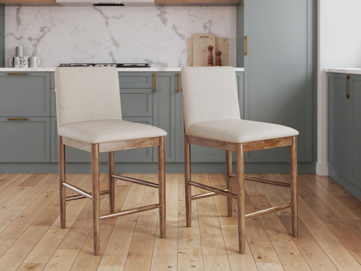 Isanti Counter Height Barstool - Light Brown (2)