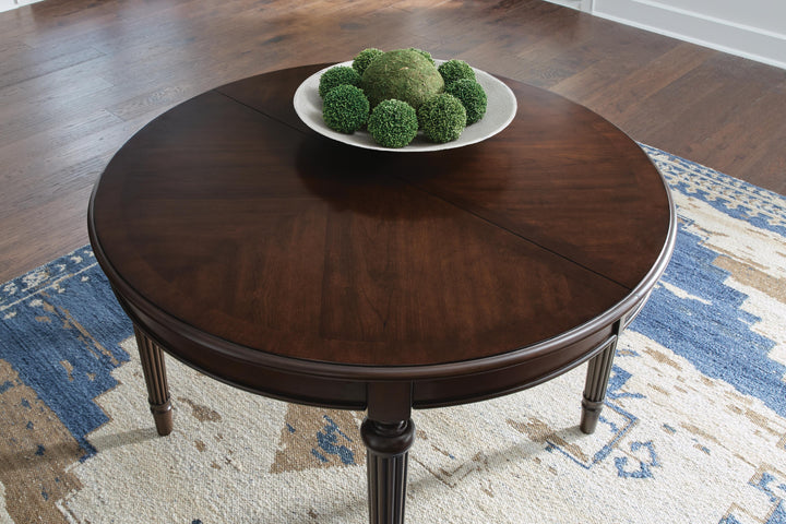 Lavinton Dining Extension Table - Dark Brown (10)