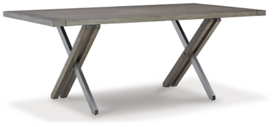 Krystanza Dining Table - Dark Gray - Dark Gray