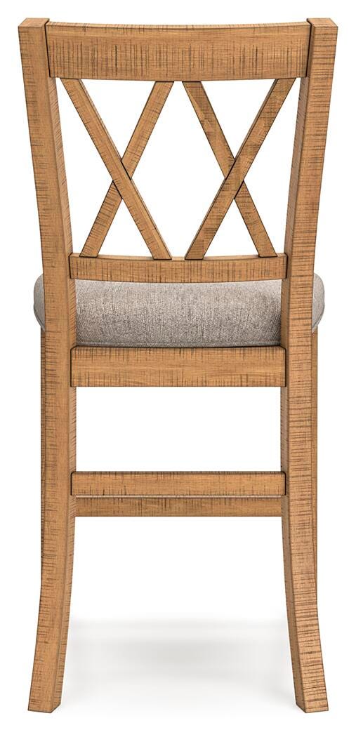 Havonplane Counter Height Barstool - Light Brown (5)
