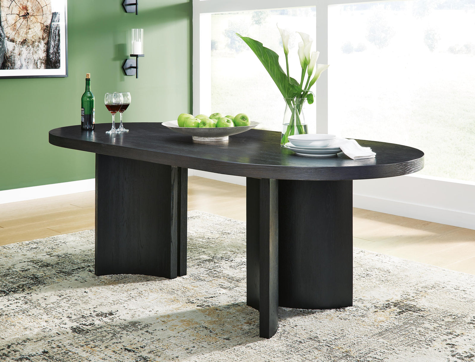 Rowanbeck Dining Table - Black (2)