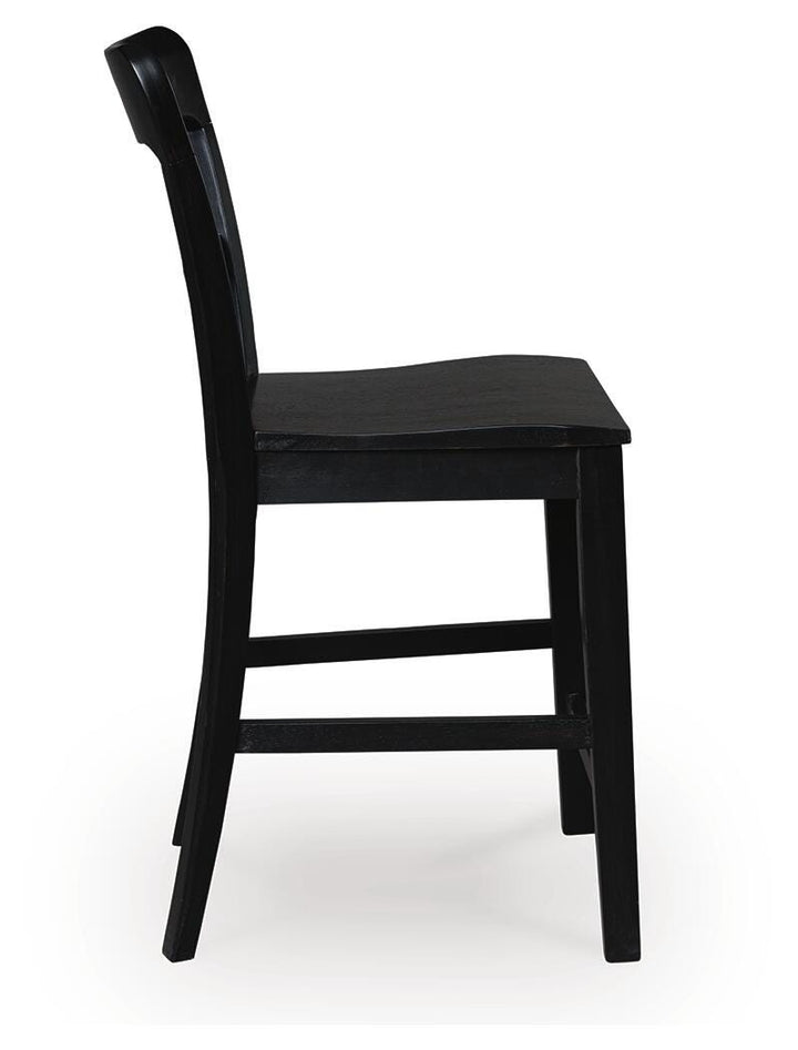 Greddinton Counter Height Barstool - Black (4)
