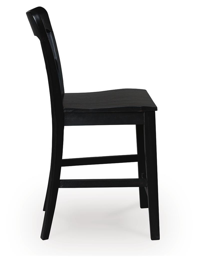 Greddinton Counter Height Barstool - Black (4)