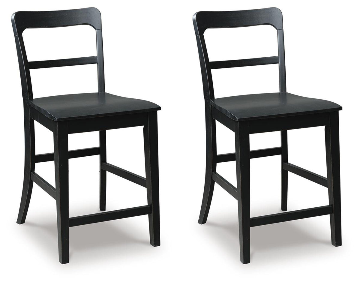 Greddinton Counter Height Barstool - Black (1)