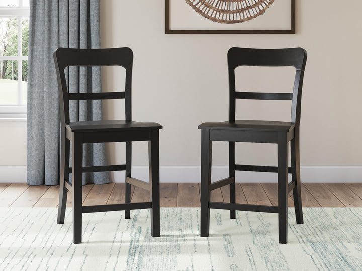 Greddinton Counter Height Dining Table and 6 Barstools (11)