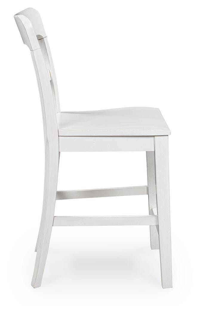 Greddinton Counter Height Barstool - White (4)