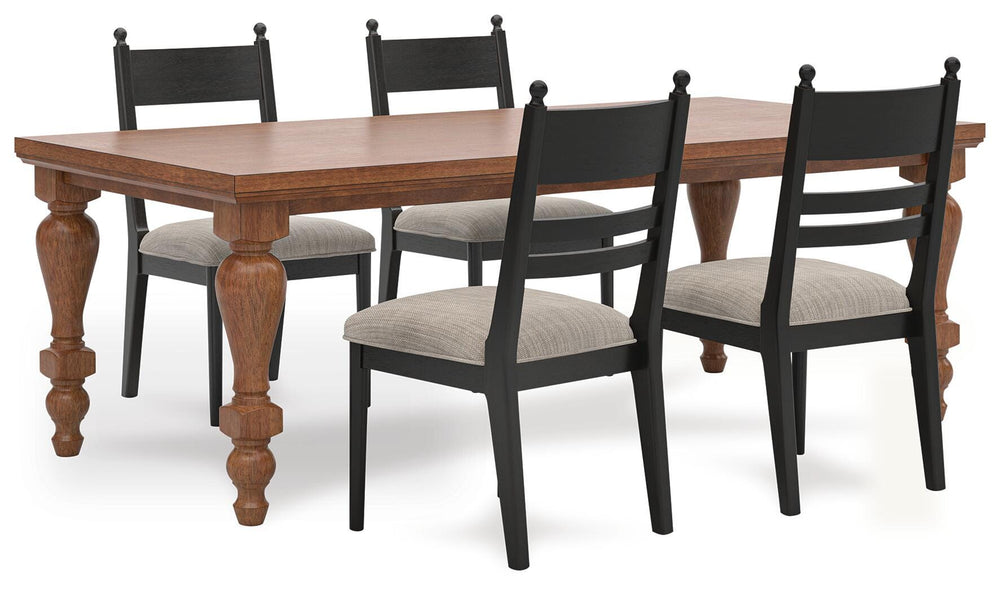 Greddinton Dining Table and 4 Chairs (1)