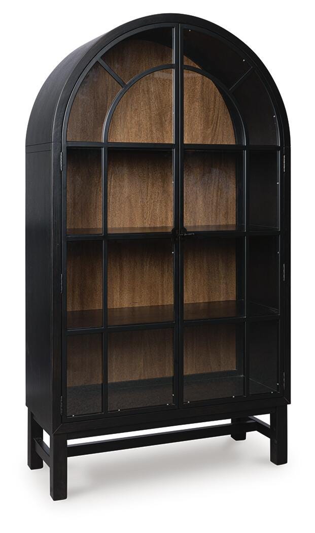 Greddinton Display Cabinet - Black (1)