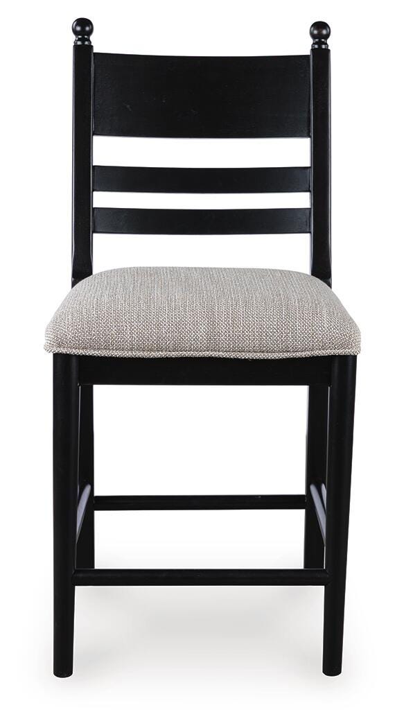 Greddinton Counter Height Barstool - Black (3)