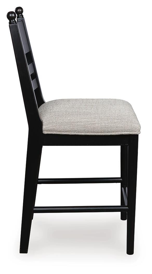 Greddinton Counter Height Dining Table and 6 Barstools (8)