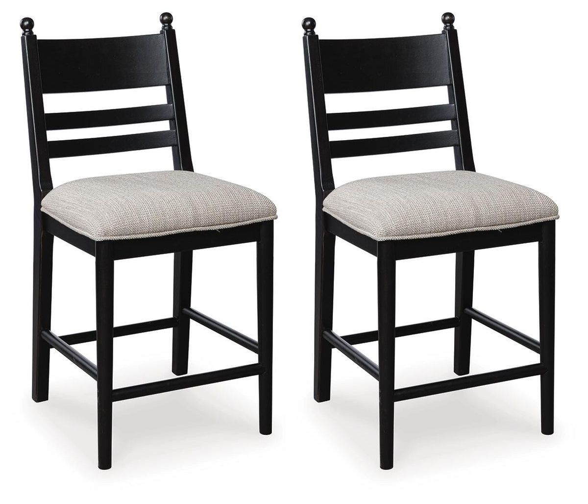 Greddinton Counter Height Barstool - Black (1)