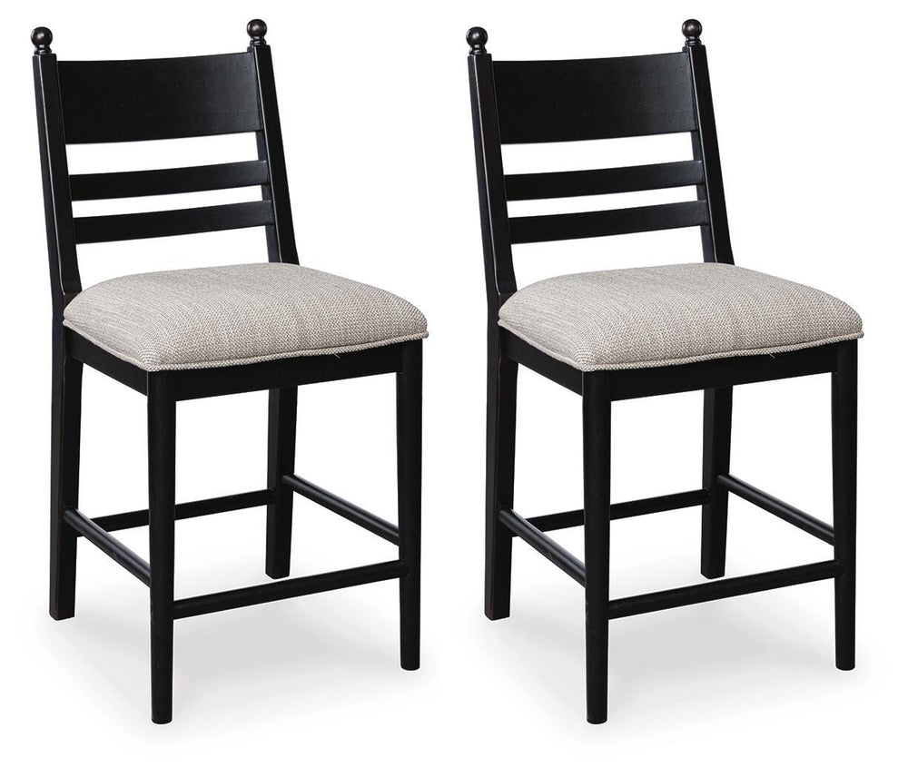 Greddinton Counter Height Barstool - Black (1)