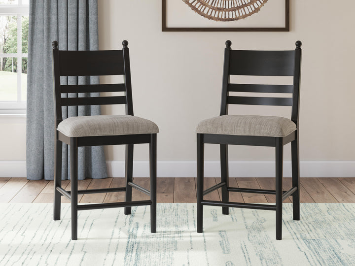 Greddinton Counter Height Dining Table and 6 Barstools (11)