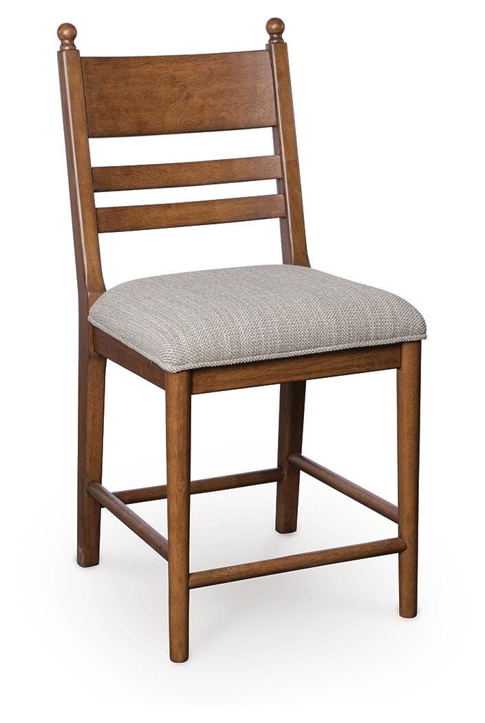 Greddinton Counter Height Barstool - Light Brown (2)