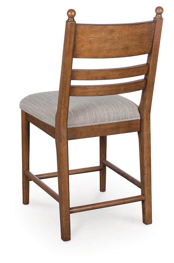 Greddinton Counter Height Barstool - Light Brown (5)