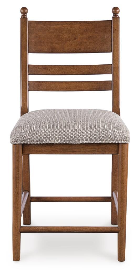 Greddinton Counter Height Barstool - Light Brown (3)