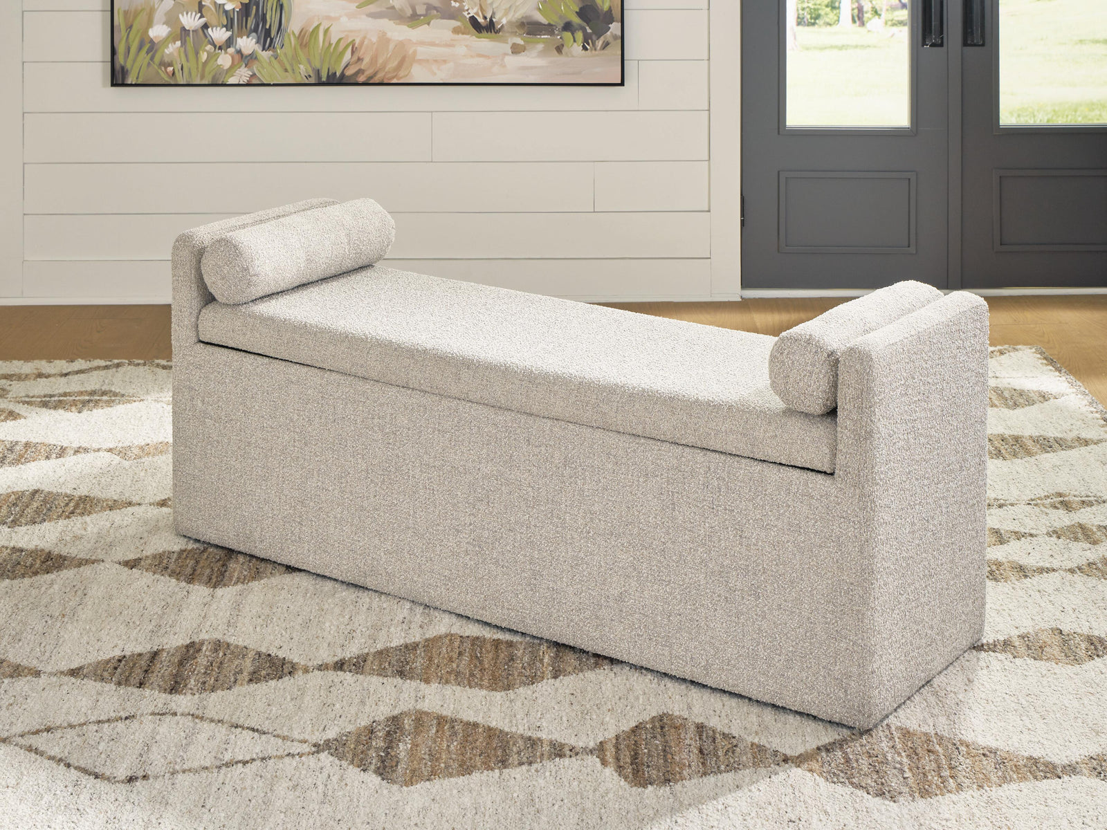 Galliden 62" Dining Bench - Beige (2)
