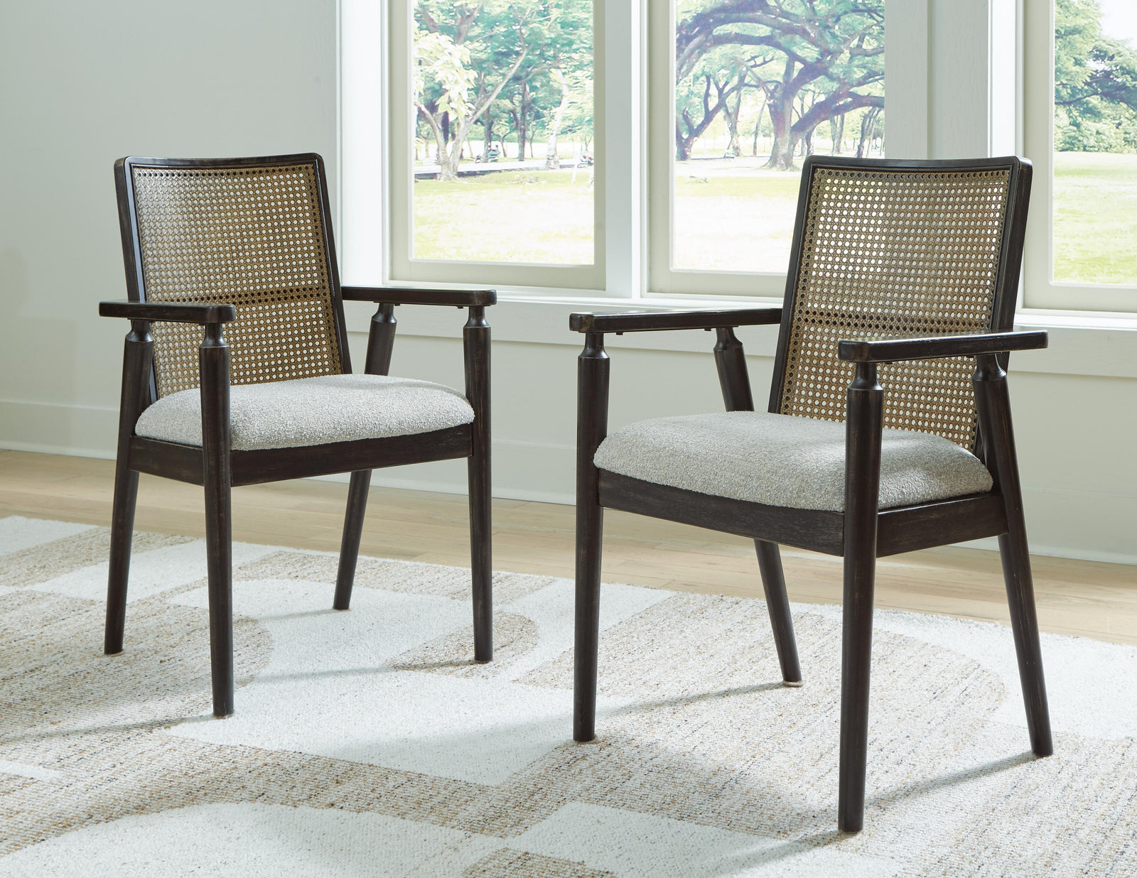 Galliden Dining Arm Chair - Black (2)
