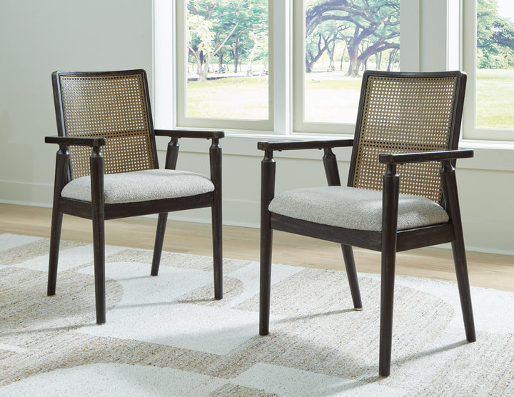 Galliden Dining Arm Chair - Black (2)