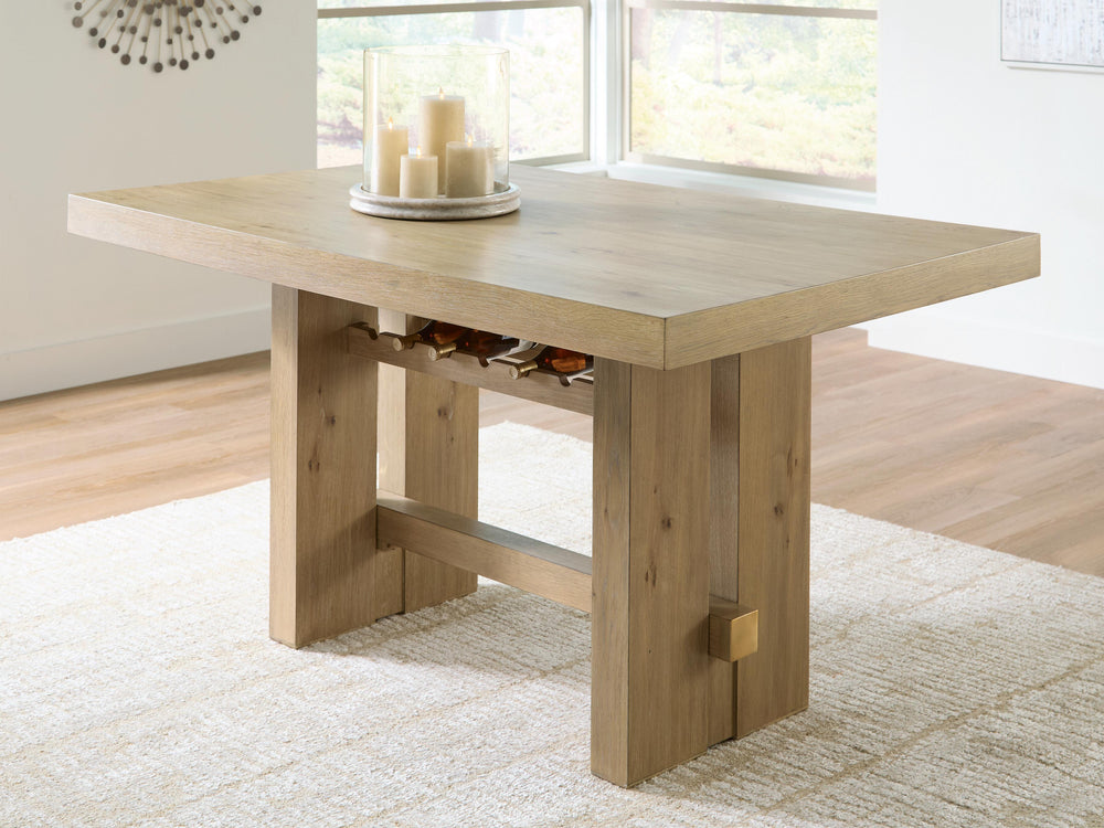 Lasinger Counter Height Dining Table - Light Brown (2)