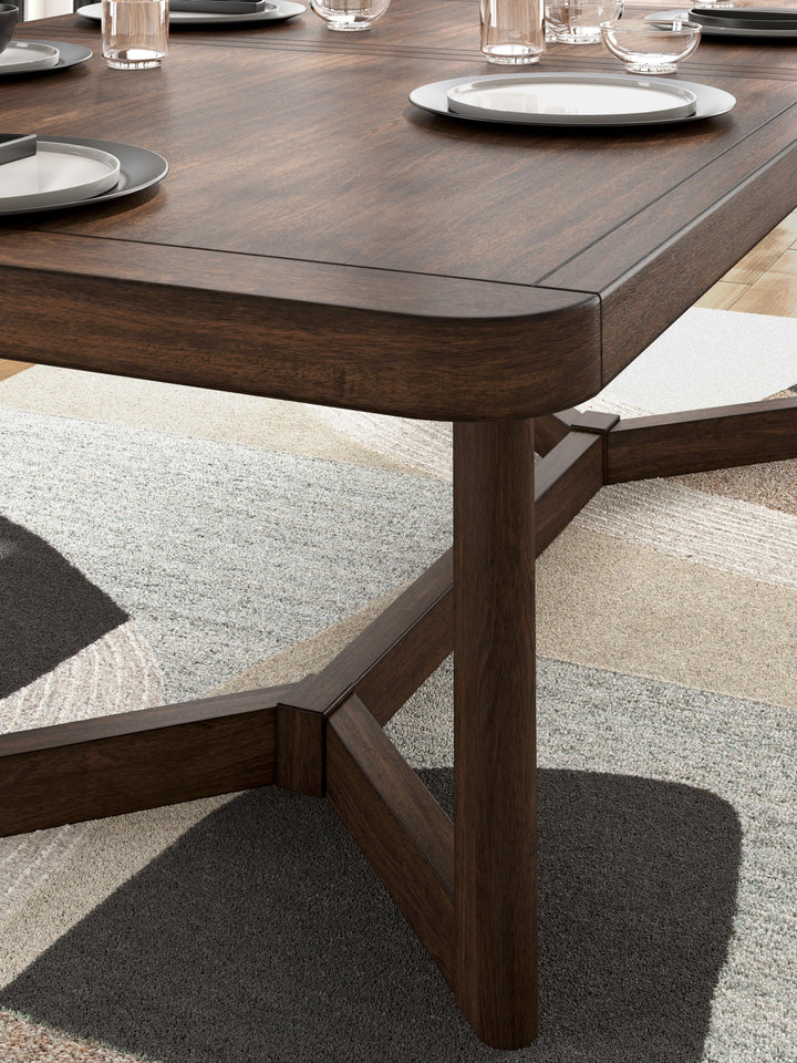 Dilenno Dining Extension Table - Dark Brown (8)
