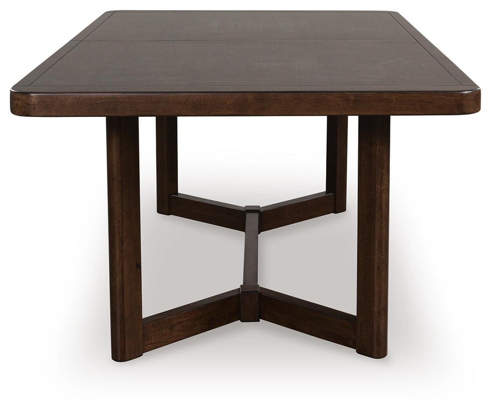 Dilenno Dining Extension Table - Dark Brown (6)