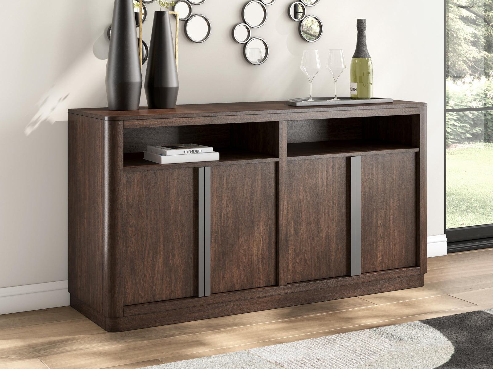Dilenno Dining Server - Dark Brown (2)